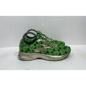 Brooks Launch 6 Run Lucky Green Gold Shamrock Running Shoes 1202851B349 Size 7